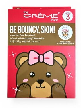 The Creme Shop Be Bouncy, Skin Animated Bear Face Mask